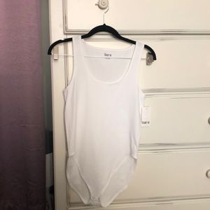 NWT- Bar III white bodysuit